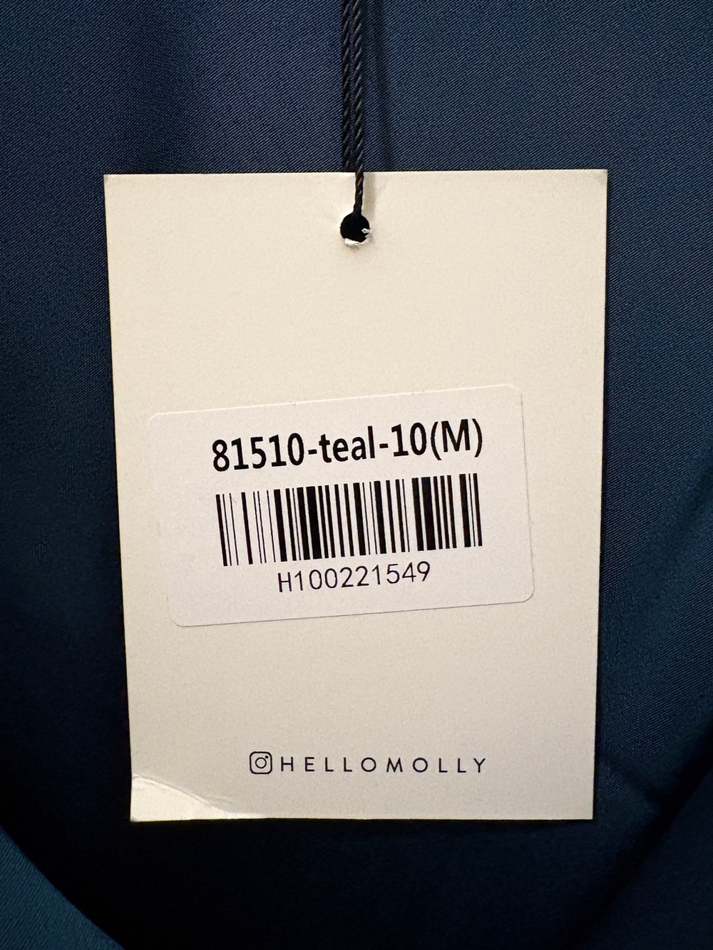 Hello Molly Teal Satin Cowl Neck Maxi Dress - Picture 6 of 6